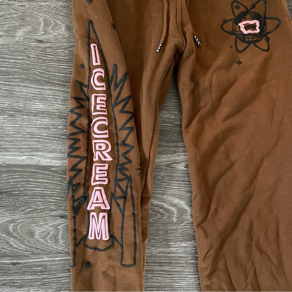 Icecream Brown Joggers for Men Size Large - Picture 3 of 5